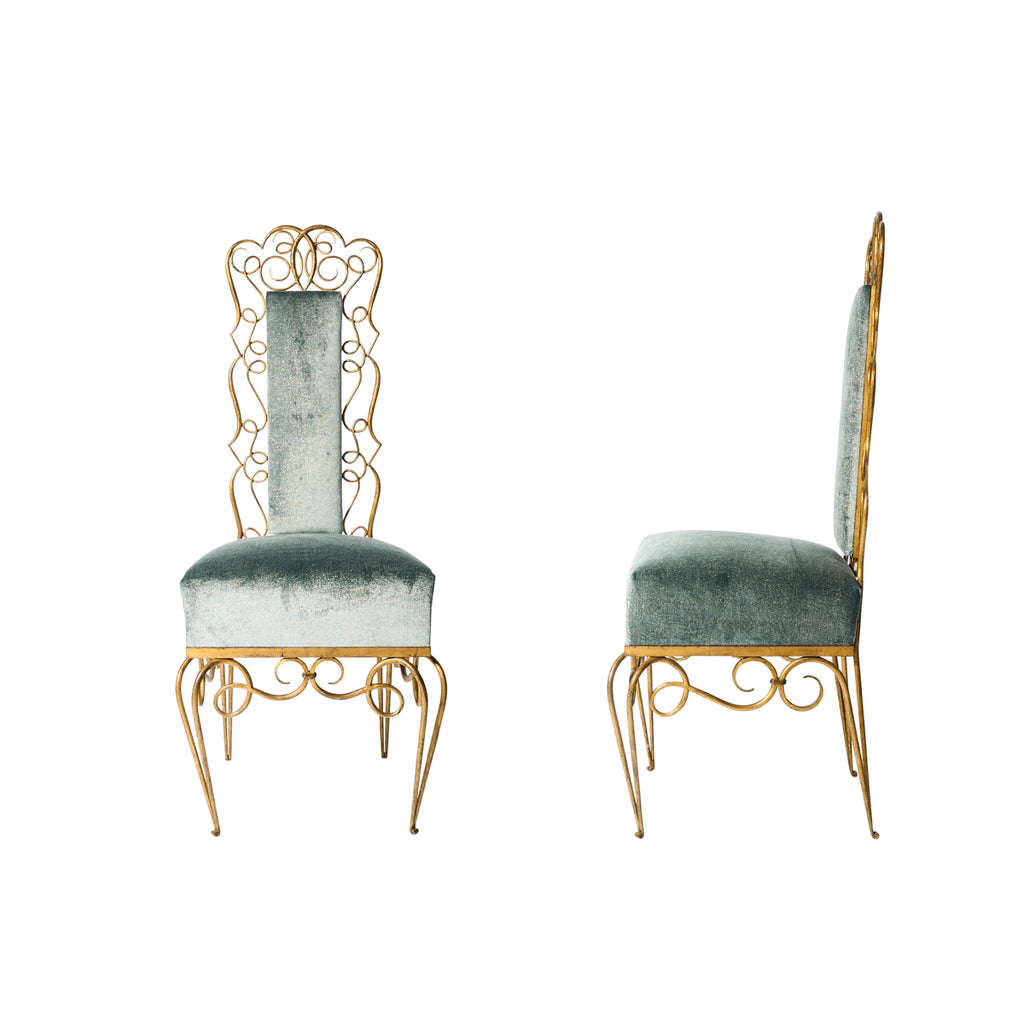 Pair of René Drouet Chairs, 1940s