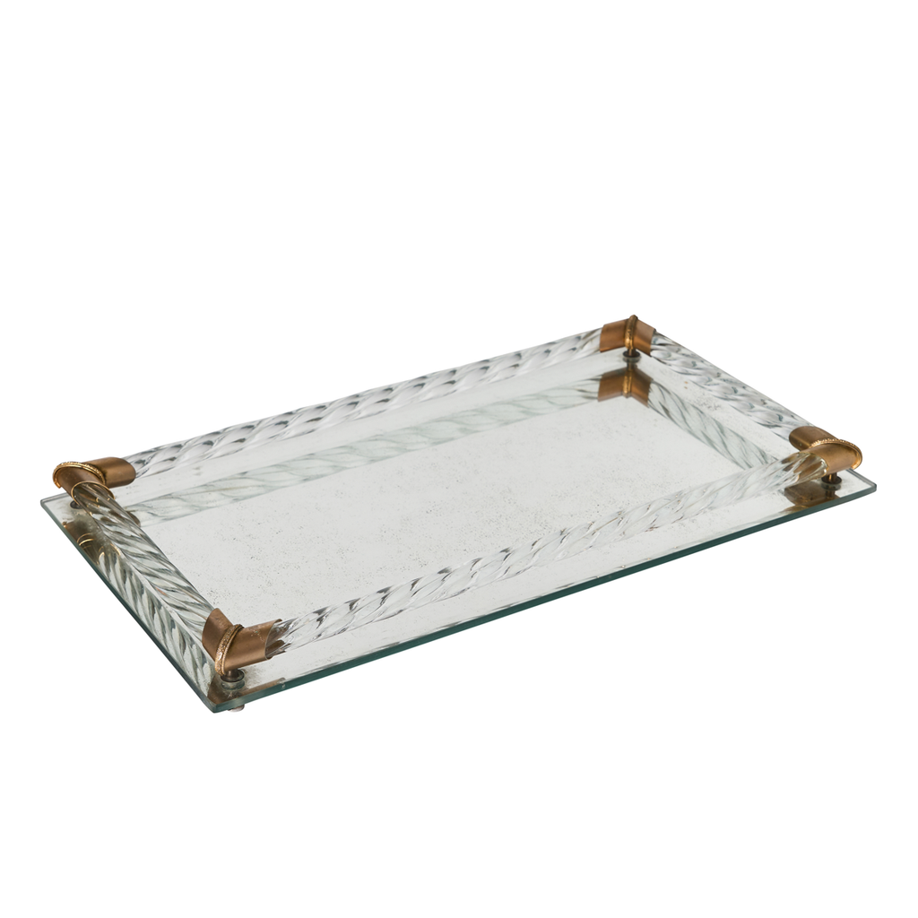 Murano Mirrored Rectangle Tray