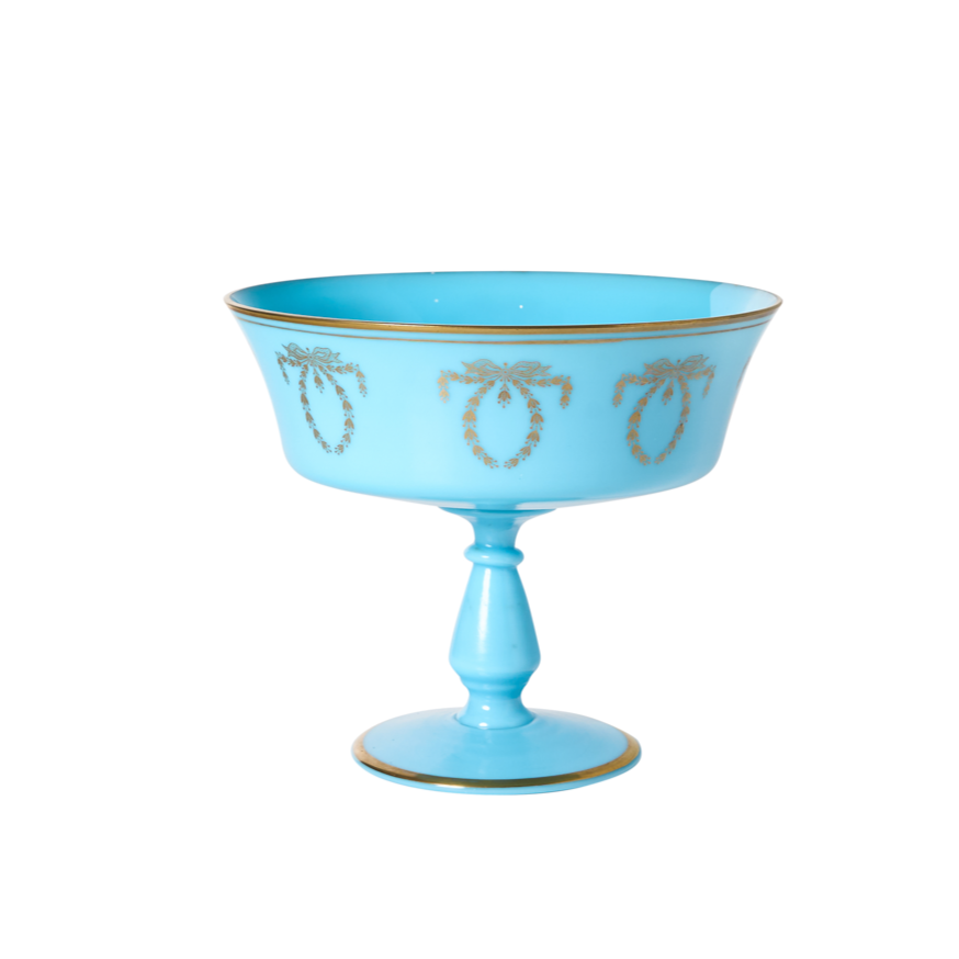 Blue Opaline Compote