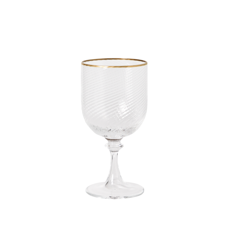 Murano Stemware, Red Wine by Nason Moretti Single Gold - sets of 6