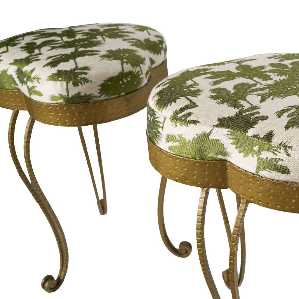 Pier Luigi Colli Brass Stools - Set of 2