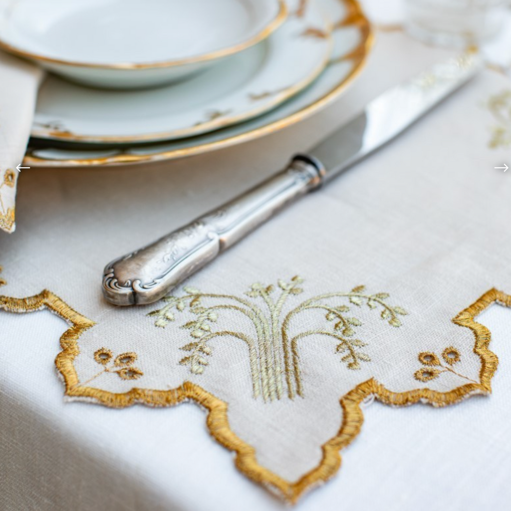 Linen Eden Placemat by Borgo Delle Tovaglie , Italy