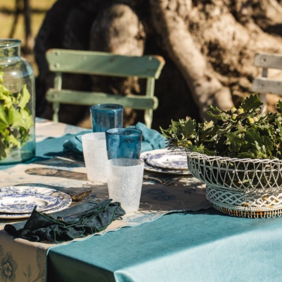 Linen Bauhuas Tablecloth by Borgo Delle Tovaglie , Italy