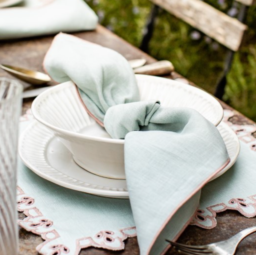 Linen Filo Napkins by Borgo Delle Tovaglie , Italy