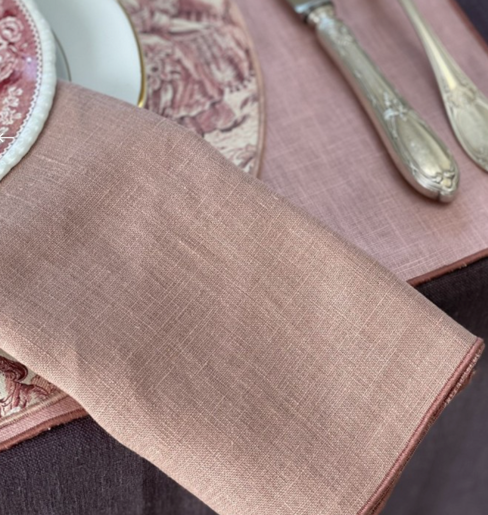 Linen Filo Napkins by Borgo Delle Tovaglie , Italy