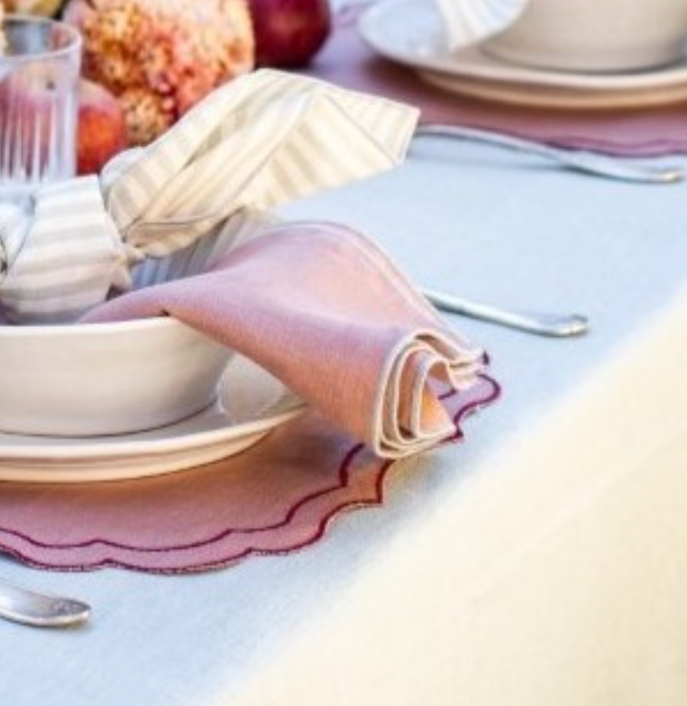 Linen Filo Napkins by Borgo Delle Tovaglie , Italy