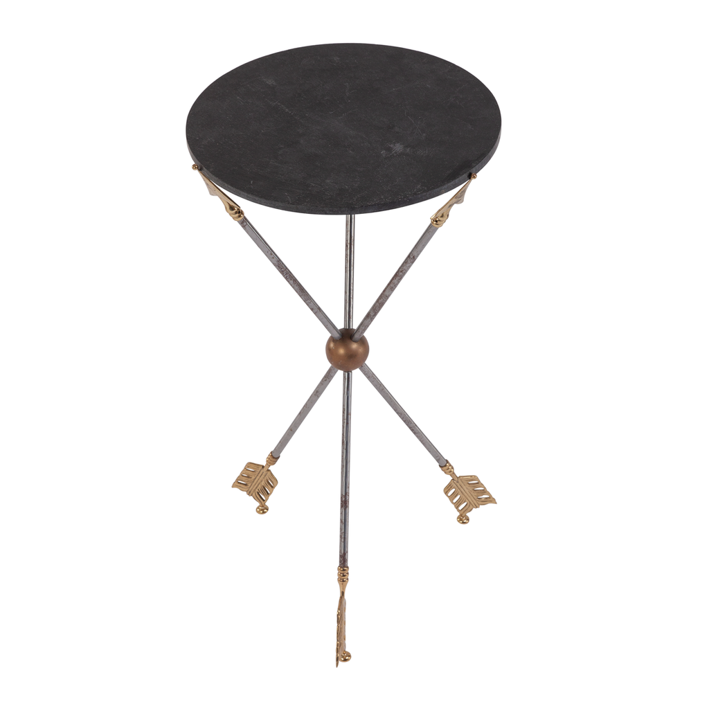 Brass Arrow Side Table